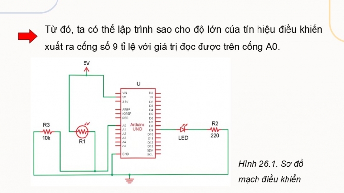 Giáo án điện tử Công nghệ 12 Điện - Điện tử Kết nối Bài 26: Thực hành Thiết kế, lắp ráp, kiểm tra mạch tự động điều chỉnh cường độ sáng của LED theo môi trường xung quanh