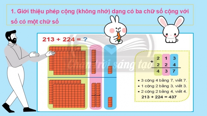 Giáo án PPT Toán 2 chân trời bài Phép cộng không nhớ trong phạm vi 1 000