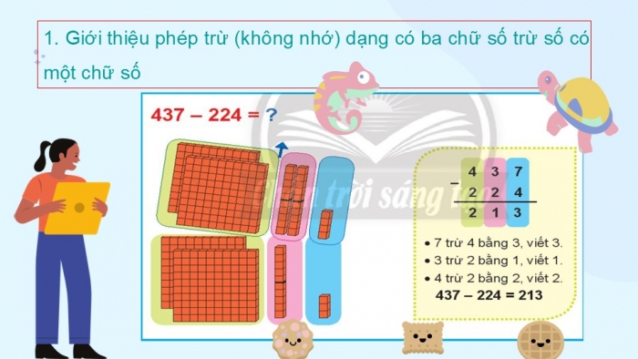 Giáo án PPT Toán 2 chân trời bài Phép trừ không nhớ trong phạm vi 1 000