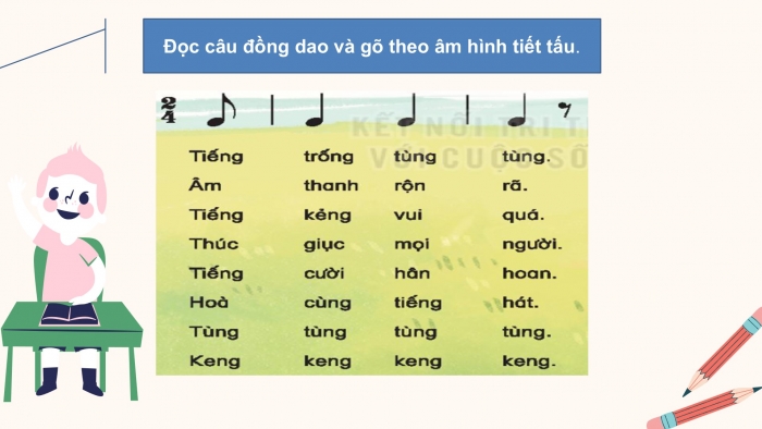 Giáo án PPT Âm nhạc 2 kết nối Tiết 4: Ôn tập Hát và đọc nhạc, Vận dụng – Sáng tạo