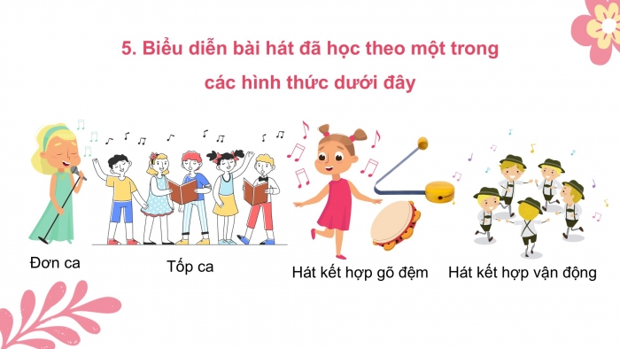 Giáo án PPT Âm nhạc 2 kết nối Tiết 16, 17: Ôn tập cuối Học kì I