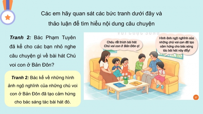 Giáo án PPT Âm nhạc 2 kết nối Tiết 21: Ôn tập đọc nhạc Bài số 3, Thường thức âm nhạc Câu chuyện về bài hát Chú voi con ở Bản Đôn, Vận dụng – Sáng tạo