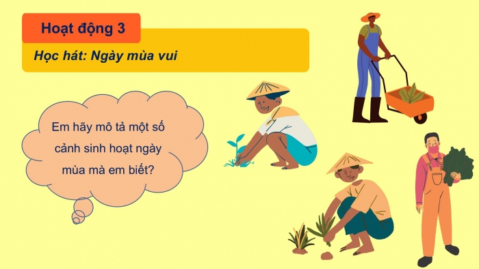 Giáo án PPT Âm nhạc 2 chân trời Tiết 1: Câu chuyện âm nhạc, Hát Ngày mùa vui (Lời 1)