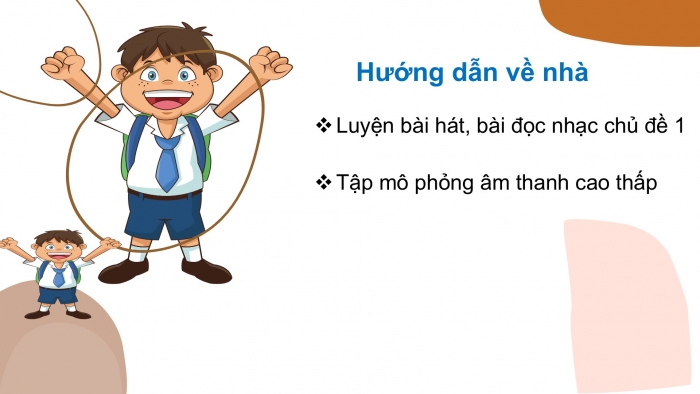 Giáo án PPT Âm nhạc 2 cánh diều Tiết 4: Nhạc cụ, Vận dụng – Sáng tạo Mô phỏng âm thanh cao – thấp theo sơ đồ