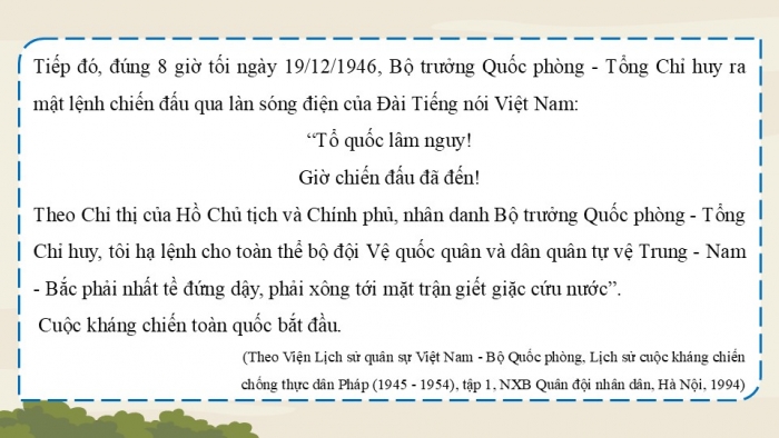 Giáo án điện tử Lịch sử 9 cánh diều Bài 13: Việt Nam từ năm 1946 đến năm 1954