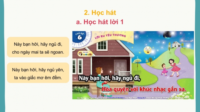 Giáo án PPT Âm nhạc 2 chân trời Tiết 1: Nhận biết nhịp điệu nhanh chậm, Bài hát chúc ngủ ngon