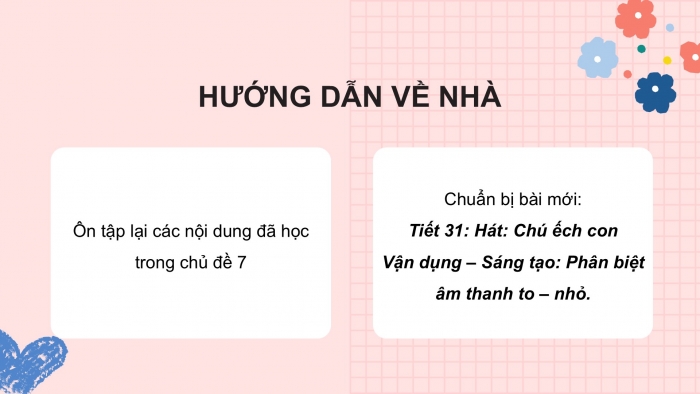 Giáo án PPT Âm nhạc 2 cánh diều Tiết 30: Nhạc cụ, Vận dụng – Sáng tạo Hát theo cách riêng của mình