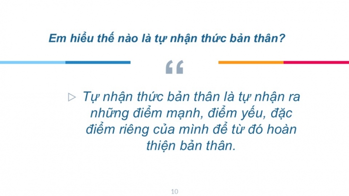 Giáo án PPT Công dân 6 cánh diều Bài 6: Tự nhận thức bản thân