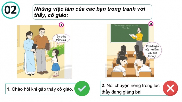 Giáo án PPT Đạo đức 2 chân trời Bài 5: Kính trọng thầy giáo, cô giáo