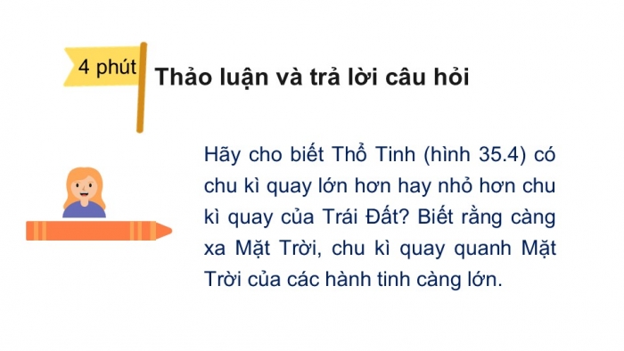 Giáo án PPT KHTN 6 cánh diều Bài 35: Hệ Mặt Trời và Ngân Hà