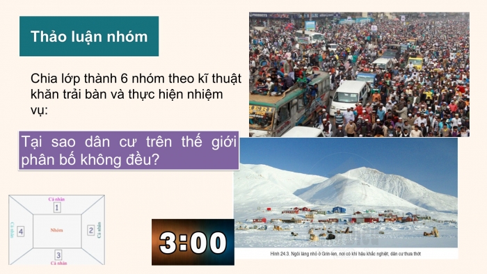 Giáo án PPT Địa lí 6 kết nối Bài 27: Dân số và sự phân bố dân cư trên thế giới