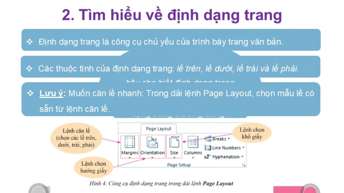 Giáo án PPT Tin học 6 cánh diều Bài 2: Trình bày trang, định dạng và in văn bản