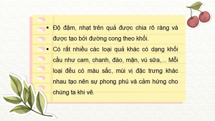 Giáo án PPT Mĩ thuật 6 cánh diều Bài 8: Vẽ mẫu có dạng khối cầu