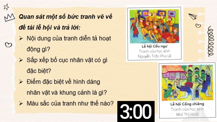 Giáo án PPT Mĩ thuật 6 cánh diều Bài 11: Ngày hội quê em