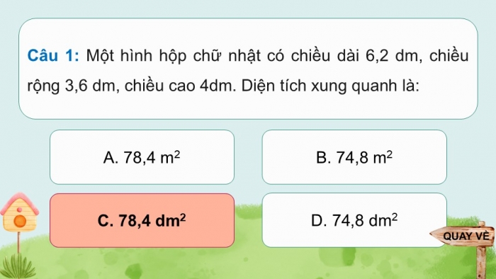 Giáo án điện tử Toán 5 chân trời Bài 75: Em làm được những gì?