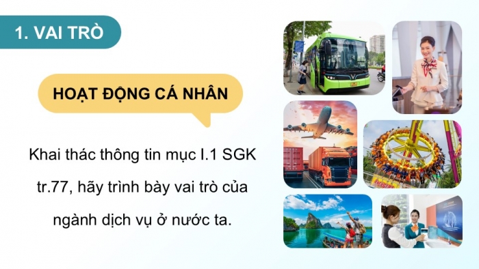 Giáo án điện tử Địa lí 12 cánh diều Bài 16: Giao thông vận tải và bưu chính viễn thông