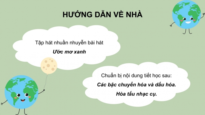 Giáo án PPT Âm nhạc 6 cánh diều Tiết 2: Bài đọc nhạc số 7, Ôn tập bài hát Ước mơ xanh, kết hợp gõ đệm bằng nhạc cụ gõ và động tác cơ thể, tập hát bè đơn giản, Trải nghiệm và khám phá