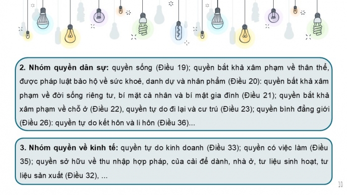 Giáo án PPT Công dân 6 kết nối Bài 10: Quyền và nghĩa vụ cơ bản của công dân