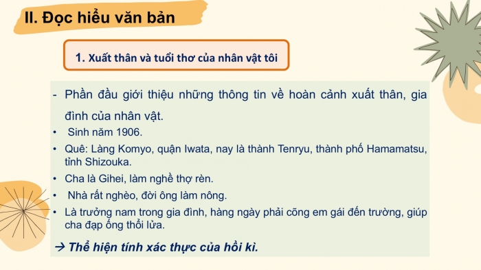 Giáo án PPT Ngữ văn 6 cánh diều Bài 3: Thời thơ ấu của Hon-đa