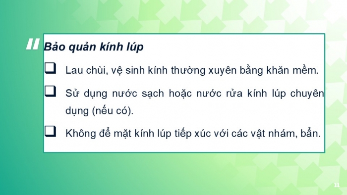 Giáo án PPT KHTN 6 kết nối Bài 3: Sử dụng kính lúp