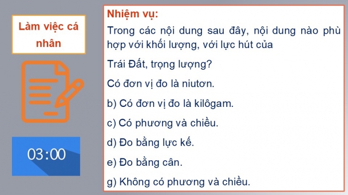 Giáo án PPT KHTN 6 kết nối Bài 43: Trọng lượng, lực hấp dẫn