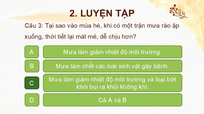 Giáo án PPT KHTN 6 chân trời Ôn tập Chủ đề 5