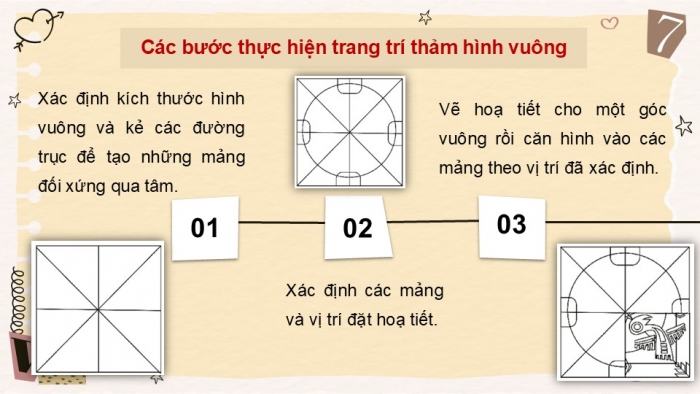 Giáo án PPT Mĩ thuật 6 chân trời Bài 3: Thảm trang trí với hoạ tiết trống đồng