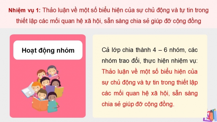 Giáo án điện tử Hoạt động trải nghiệm 12 cánh diều Chủ đề 5: Chủ động tham gia các hoạt động xã hội (P1)