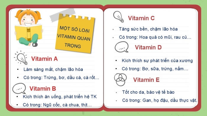 Giáo án PPT Công nghệ 6 kết nối Bài 4: Thực phẩm và dinh dưỡng