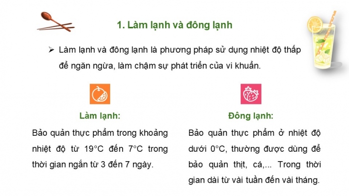 Giáo án PPT Công nghệ 6 kết nối Bài 5: Phương pháp bảo quản và chế biến thực phẩm