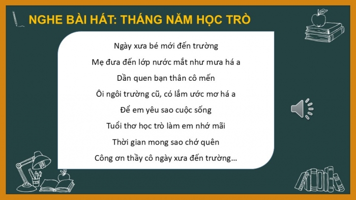 Giáo án PPT Âm nhạc 6 kết nối Tiết 1: Hát Con đường học trò, Nghe Tháng năm học trò