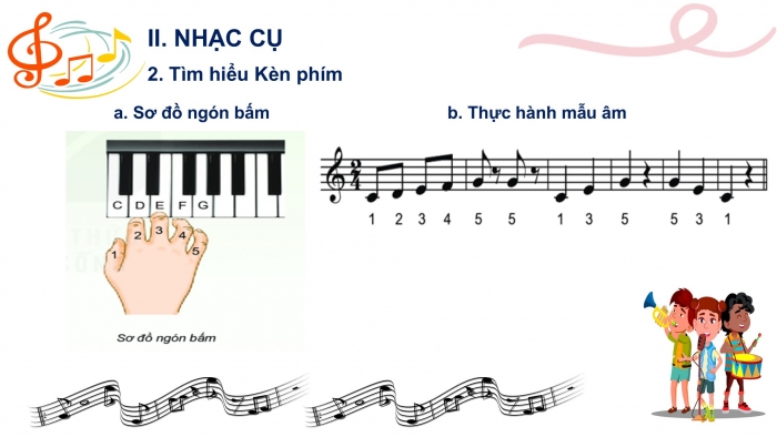 Giáo án PPT Âm nhạc 6 kết nối Tiết 7: Kí hiệu âm bằng hệ thống chữ cái Latin, Recorder hoặc kèn phím