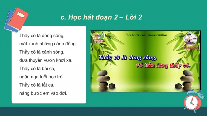 Giáo án PPT Âm nhạc 6 kết nối Tiết 9: Hát Thầy cô là tất cả, Nghe Nhớ ơn thầy cô