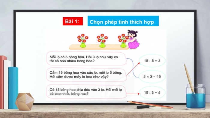 Giáo án PPT Toán 2 kết nối Bài 41: Phép chia