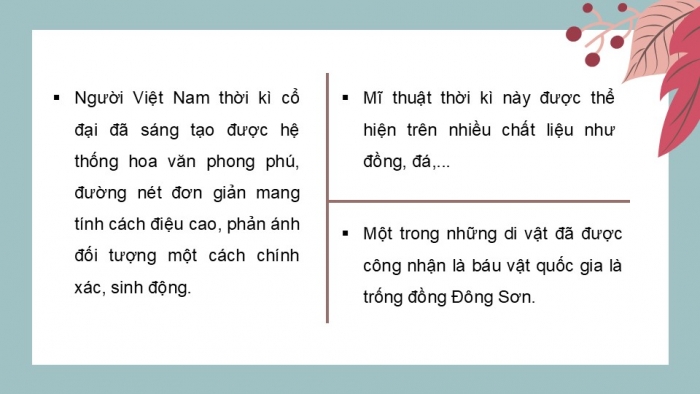 Giáo án PPT Mĩ thuật 6 kết nối Bài 16: Mĩ thuật Việt Nam thời kì cổ đại