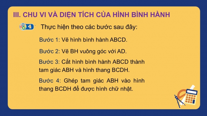 Giáo án PPT Toán 6 cánh diều Bài 3: Hình bình hành