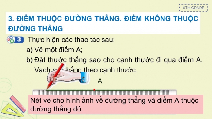 Giáo án PPT Toán 6 cánh diều Bài 1: Điểm. Đường thẳng