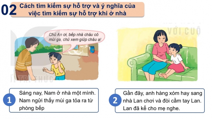 Giáo án PPT Đạo đức 2 kết nối Bài 11: Tìm kiếm sự hỗ trợ khi ở nhà