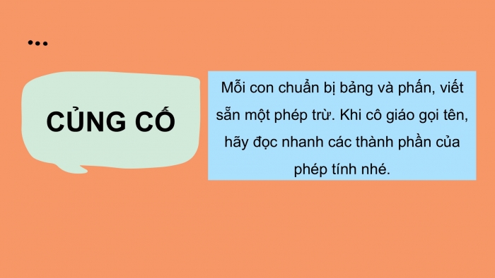 Giáo án PPT Toán 2 chân trời bài Số bị trừ – Số trừ – Hiệu