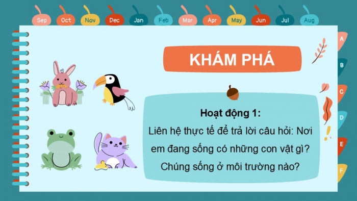 Giáo án PPT Tự nhiên và Xã hội 2 kết nối Bài 17: Động vật sống ở đâu?