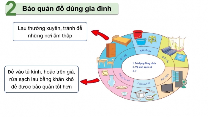 Giáo án PPT Đạo đức 2 cánh diều Bài 9: Bảo quản đồ dùng gia đình