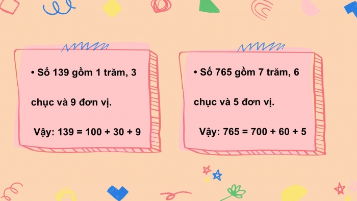 Giáo án PPT Toán 2 kết nối Bài 52: Viết số thành tổng các trăm, chục, đơn vị