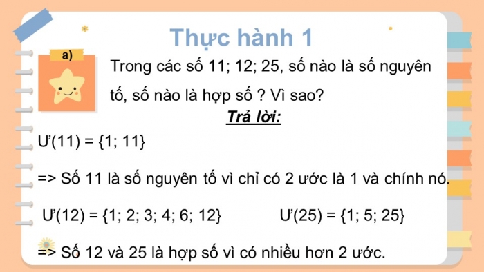 Giáo án PPT Toán 6 chân trời Bài 10: Số nguyên tố. Hợp số. Phân tích một số ra thừa số nguyên tố