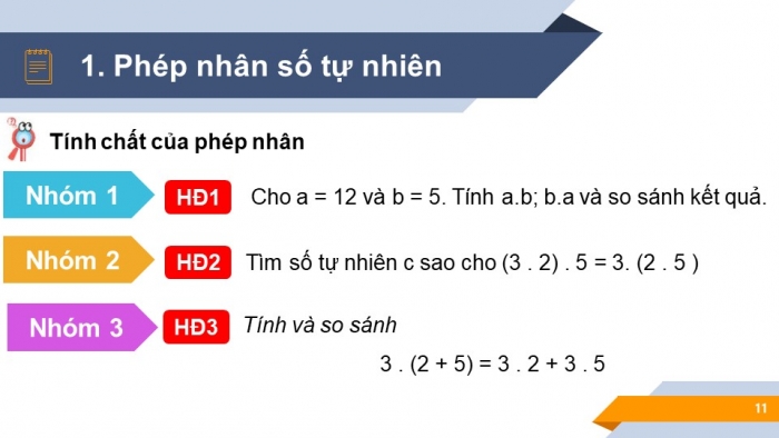 Giáo án PPT Toán 6 kết nối Bài 5: Phép nhân và phép chia số tự nhiên