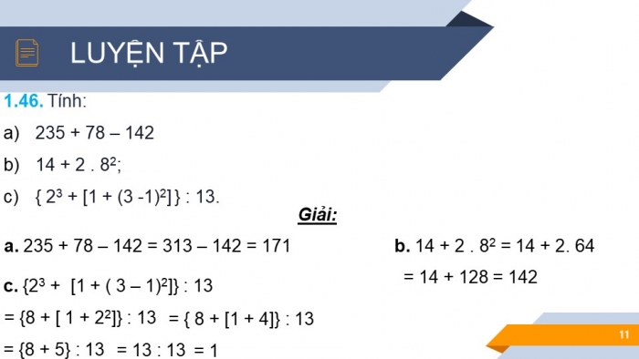 Giáo án PPT Toán 6 kết nối Bài 7: Thứ tự thực hiện các phép tính