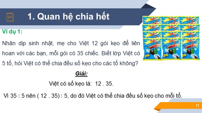 Giáo án PPT Toán 6 kết nối Bài 8: Quan hệ chia hết và tính chất