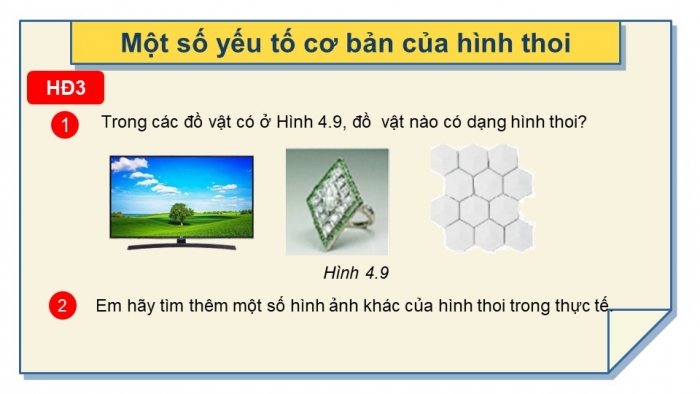 Giáo án PPT Toán 6 kết nối Bài 19: Hình chữ nhật. Hình thoi. Hình bình hành. Hình thang cân