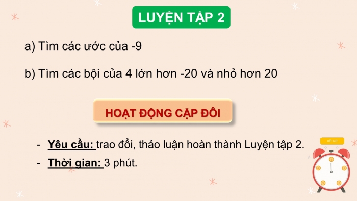 Giáo án PPT Toán 6 kết nối Bài 17: Phép chia hết. Ước và bội của một số nguyên