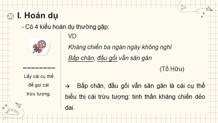 Giáo án PPT Ngữ văn 6 kết nối Bài 4: Biện pháp tu từ, Nghĩa của từ ngữ