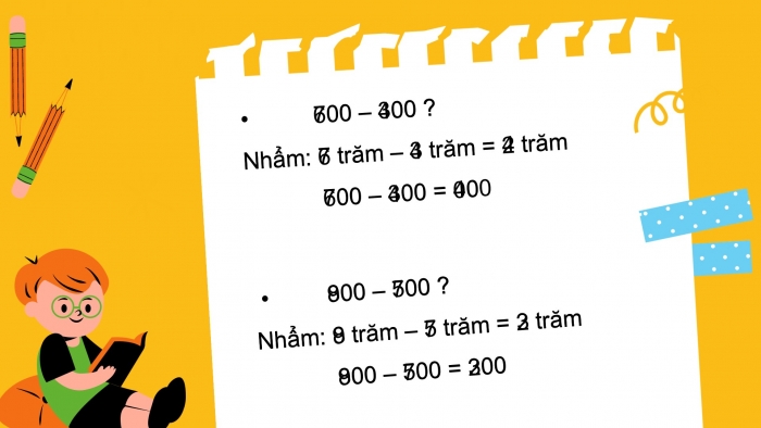 Giáo án PPT Toán 2 kết nối Bài 61: Phép trừ (không nhớ) trong phạm vi 1 000